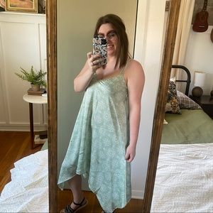 NWOT - Silky Satin Handkerchief dress